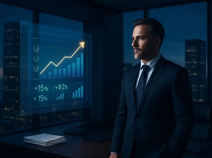 Un dirigeant pilote la croissance de son entreprise grâce à l'externalisation de son secrétariat.