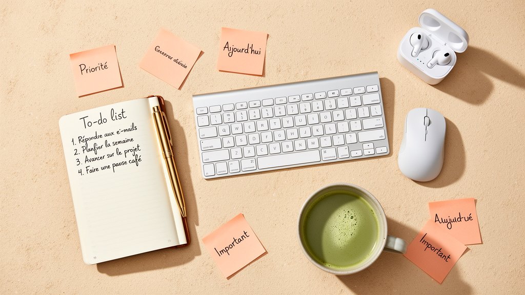 Les outils de travail quotidiens d'une assistante virtuelle administrative : organisation, planning et communication.